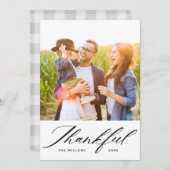 スクリプエレガントト感謝フォトコラージュ感謝の気持ち シーズンカード (正面/裏面)