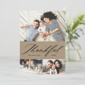 スクリプエレガントト感謝フォトコラージュ感謝の気持ち シーズンカード (スタンド正面)