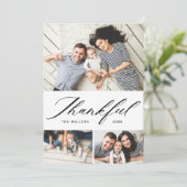 スクリプエレガントト感謝フォトコラージュ感謝の気持ち シーズンカード (スタンド正面)