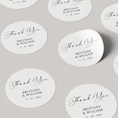 スクリプエレガントト感謝結婚式用シール ラウンドシール