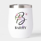 スクリプエレガントト文字Bモノグラムパーソナライズされた名 (背面)