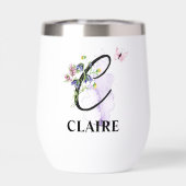 スクリプエレガントト文字Cモノグラムパーソナライズされた名 (背面)