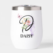 スクリプエレガントト文字Dモノグラムパーソナライズされた名 (正面)