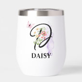 スクリプエレガントト文字Dモノグラムパーソナライズされた名 (背面)