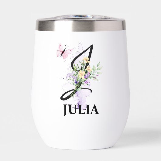 スクリプエレガントト文字Jモノグラムパーソナライズされた名 (正面)