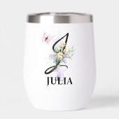 スクリプエレガントト文字Jモノグラムパーソナライズされた名 (背面)