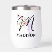 スクリプエレガントト文字Mモノグラムパーソナライズされた名 (正面)