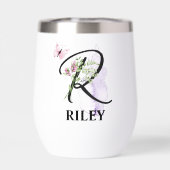 スクリプエレガントト文字Rモノグラムパーソナライズされた名 (背面)