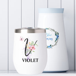 スクリプエレガントト文字Vモノグラムパーソナライズされた名