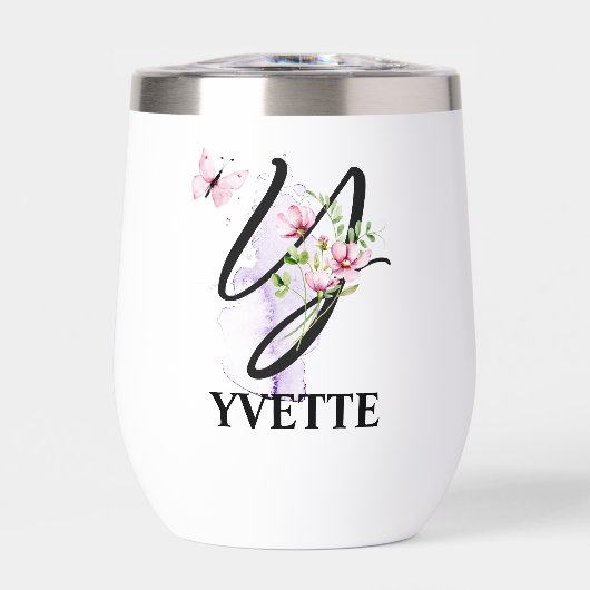 スクリプエレガントト文字Yモノグラムパーソナライズされた名 (正面)