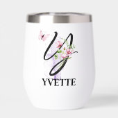 スクリプエレガントト文字Yモノグラムパーソナライズされた名 (背面)