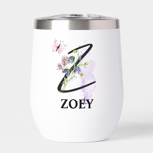 スクリプエレガントト文字Zモノグラムパーソナライズされた名 (正面)