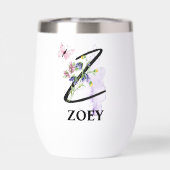 スクリプエレガントト文字Zモノグラムパーソナライズされた名 (背面)