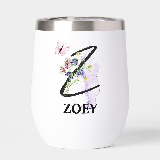 スクリプエレガントト文字Zモノグラムパーソナライズされた名 (背面)