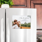 スクリプエレガントト日付の横を保存 マグネット招待状