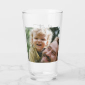 スクリプエレガントト最高のパパの写真パーソナライズされたあり タンブラーグラス (裏面)