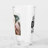 スクリプエレガントト最高のパパの写真パーソナライズされたあり タンブラーグラス (右)