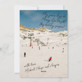 スクリプエレガントト楕円フォトフラットホリデーカード シーズンカード (裏面)