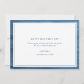 スクリプエレガントト母の日の写真コラージュ カード (裏面)