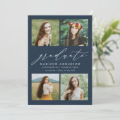 スクリプエレガントト海軍4写真卒業パーティー 招待状 (スタンド正面)