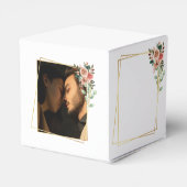 スクリプエレガントト白黒の結婚歓迎 フェイバーボックス (裏面サイド)