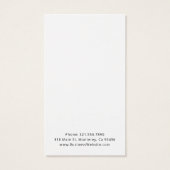 スクリプエレガントト白黒イヤリングホルダーカード (裏面)