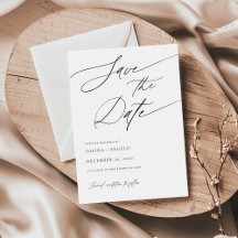 スクリプエレガントト白黒クラシックの結婚