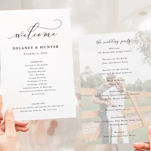 スクリプエレガントト紙両面フォトプログラム チラシ