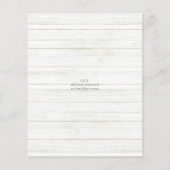 スクリプエレガントト素朴ウッドゲスト情報 (裏面)