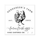 スクリプエレガントト素朴カスタムファーム卵カートン セルフインキングスタンプ (デザイン)