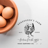 スクリプエレガントト素朴カスタムファーム卵カートン セルフインキングスタンプ