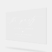 スクリプエレガントト結婚のウェルカムアクリル記号 アクリルサイン (傾斜)