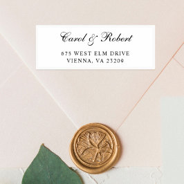 スクリプエレガントト結婚のゲストアドレス シール