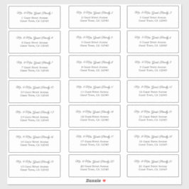 スクリプエレガントト結婚のゲスト住所 シール