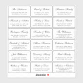 スクリプエレガントト結婚のゲスト住所 シール (シート)