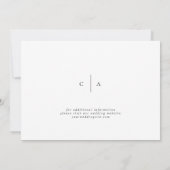 スクリプエレガントト結婚の写真Save the Date セーブザデート (裏面)