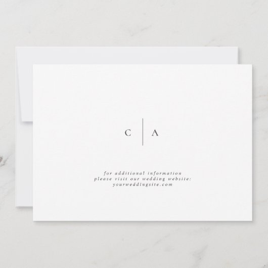 スクリプエレガントト結婚の写真Save the Date セーブザデート (裏面)