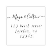 スクリプエレガントト結婚の差出人住所 セルフインキングスタンプ (デザイン)