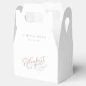 スクリプエレガントト結婚の感謝 フェイバーボックス (オープン)
