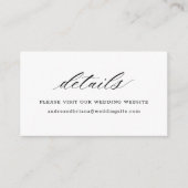 スクリプエレガントト結婚の エンクロージャーカード (正面)