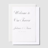 スクリプエレガントト結婚の ベラム紙招待状 (オフセット)