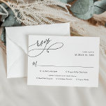 スクリプエレガントト結婚式の出欠と食事オプションカード 出欠カード<br><div class="desc">Romantic Scriptのコレクションと連携するように設計されたこのカスタマイズ可能なMeal Options RSVPカード結婚は、洗練された書のスクリプト文字と黒の上品なセリフとサンのフォントとフロステッドの背を組み合わせていモダンる。一致する項目が使用可能。</div>