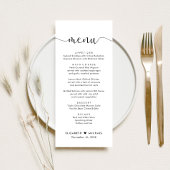 スクリプエレガントト結婚式の受付 メニュー