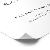 スクリプエレガントト結婚式の引き出物は1つサインを取ってください ポスター (角)