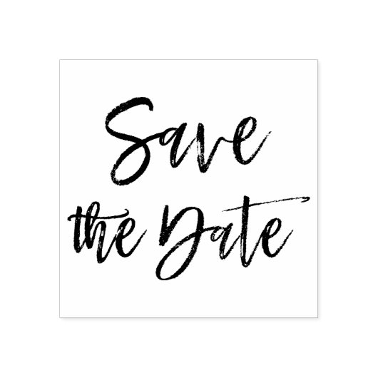 スクリプエレガントト結婚式の日付の保存 ラバースタンプ (インプリント)