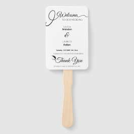 スクリプエレガントト結婚式 プログラムとタイムライン ハンドファン