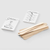 スクリプエレガントト結婚式 プログラムとタイムライン ハンドファン (組立なし)