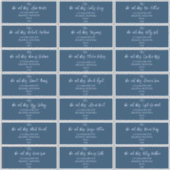 スクリプエレガントト結婚・インディゴのゲスト住所 シール (正面)