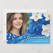 スクリプエレガントト花青 |写真モダングラード 案内状 (正面)