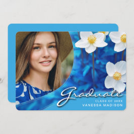 スクリプエレガントト花青 |写真モダングラード 案内状